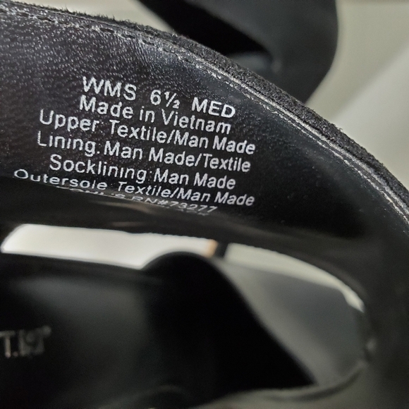 Apt.9 Women's Black Peep Toe Ankle Strap Shoes Sz 6.5 Sexy Night Out Whimsigoth - Picture 9 of 10